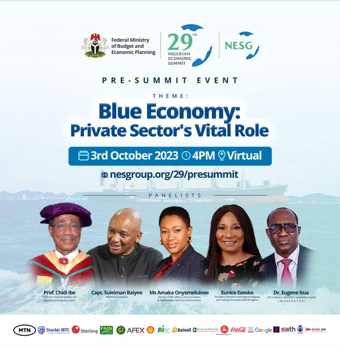 NESG Holds Pre NES29 Summit Webinar on the Role of the Private Sector in Developing Nigeria's Blue Economy
